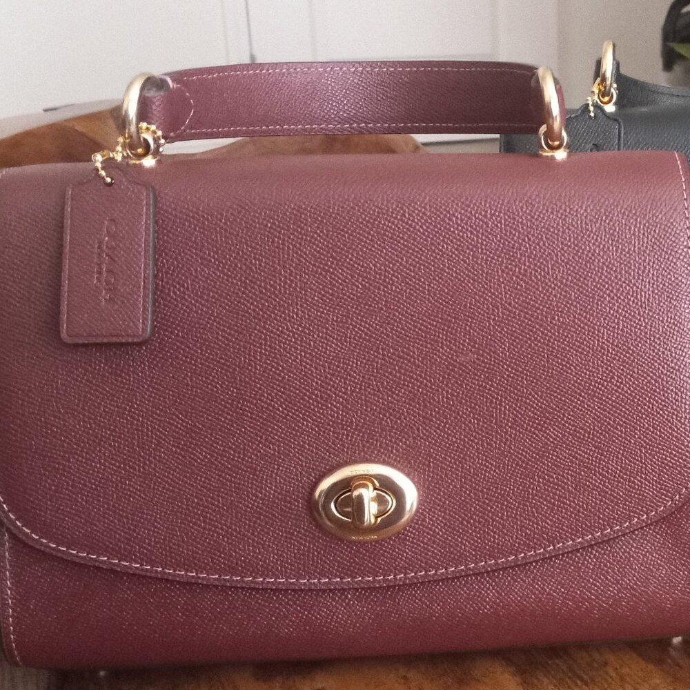 COACH - Tilly Top Handle Satchel - Wine